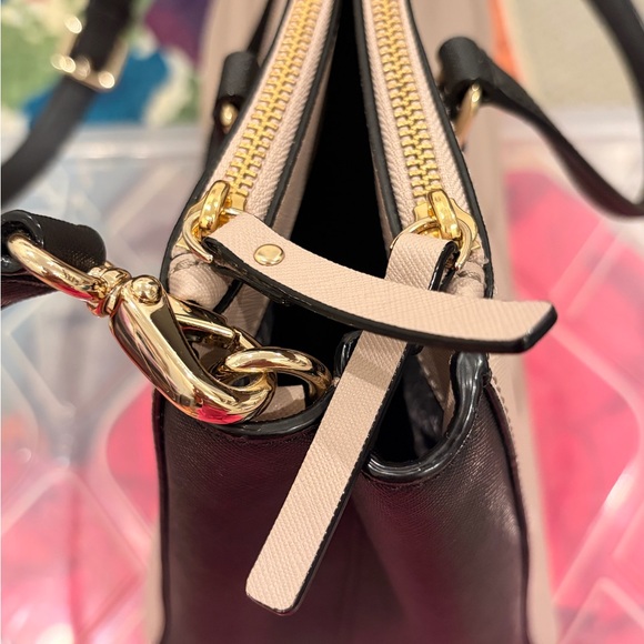 kate spade Blush Pink and Black Saffiano Satchel - Picture 5 of 9